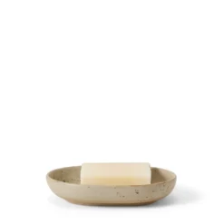 Tvålfat Ovalt 13x9,5cm Porslin Beige