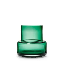 Vas Glas 15x15,5cm Grön